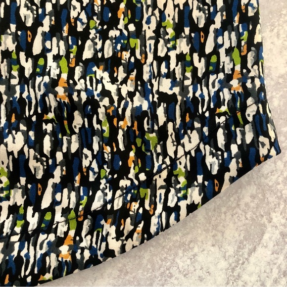 🌼 Harlowe & Graham Short Sleeve Print Blouse, L - Picture 4 of 7